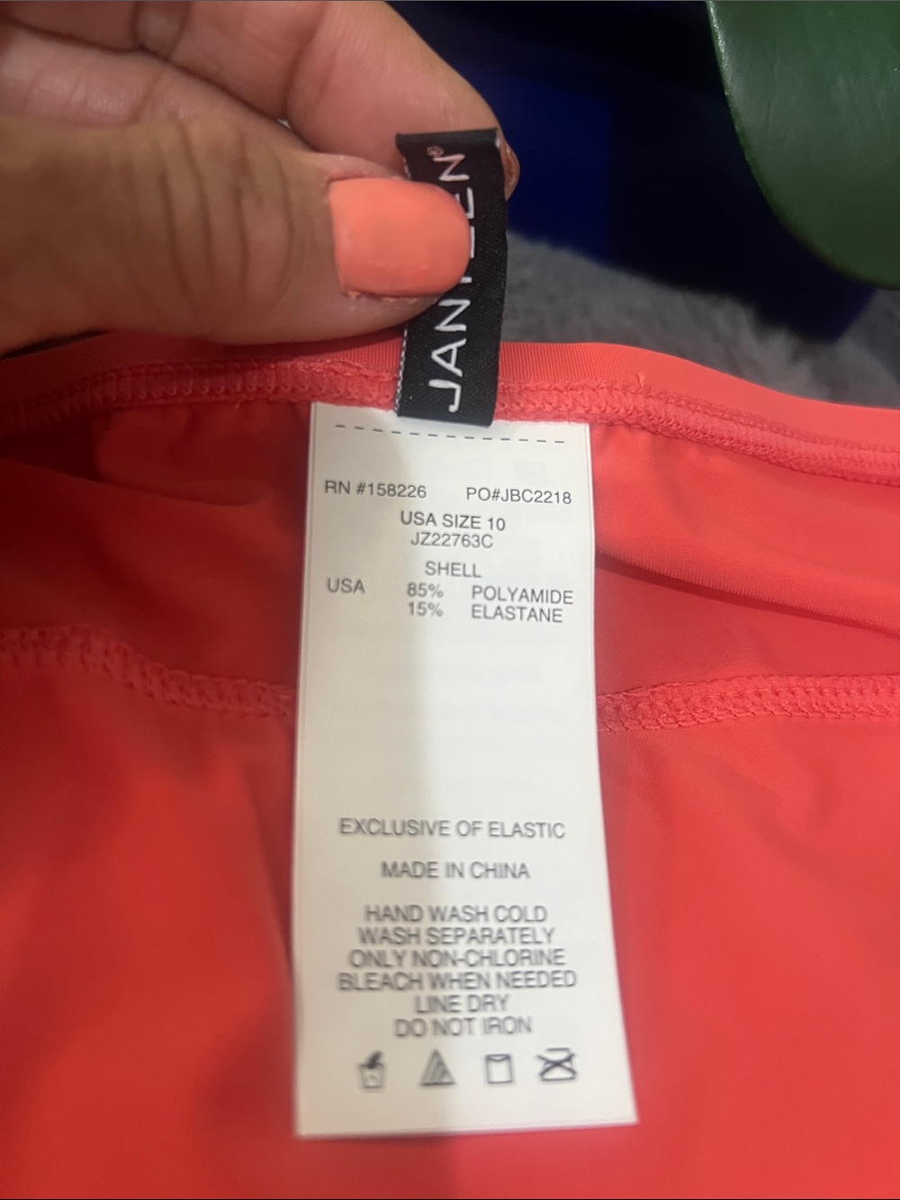 Jantzen Coral Swim Skirt/Cover-up NWT retail $45 size:10 - Picture 6 of 6